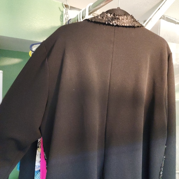 Black Sequined Savannah Jane Jacket 1XL - Picture 4 of 4